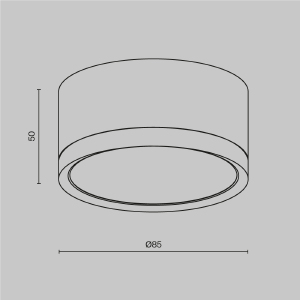 Накладной светильник Maytoni Hoop C086CL-GX53-SRD-BG