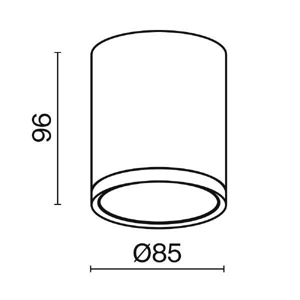 Накладной светильник Maytoni Hoop C086CM-GX53-MRD-BG