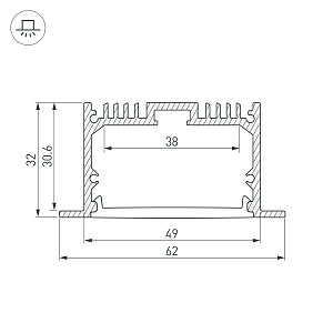 Профиль Arlight SL-LINIA 019292