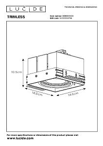 Встраиваемый светильник Lucide Trimless 09931/01/31