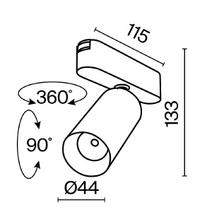 Трековый светильник Maytoni Focus Led Radity TR103-1-12W3K-M-W