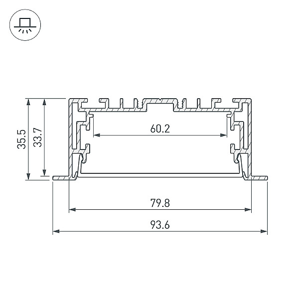 Профиль Arlight S2-Line 021178(1)