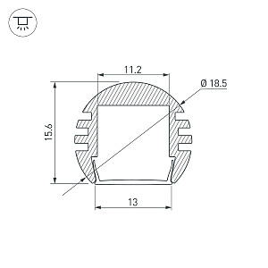 Профиль Arlight Pds 012093