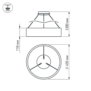 Светильник подвесной Arlight Tor Ring 023392(1)