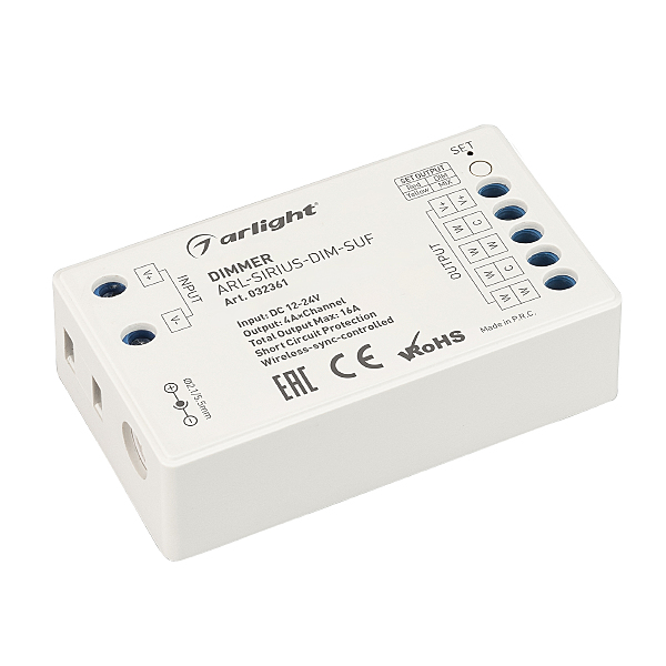 Контроллер для светодиодной DIM/MIX/RGB/RGBW ленты (ШИМ) Arlight 032361