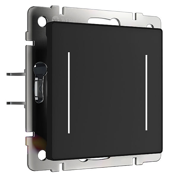Выключатель Werkel W4523008/ Умный сенсорный выключатель двухклавишный (черный)