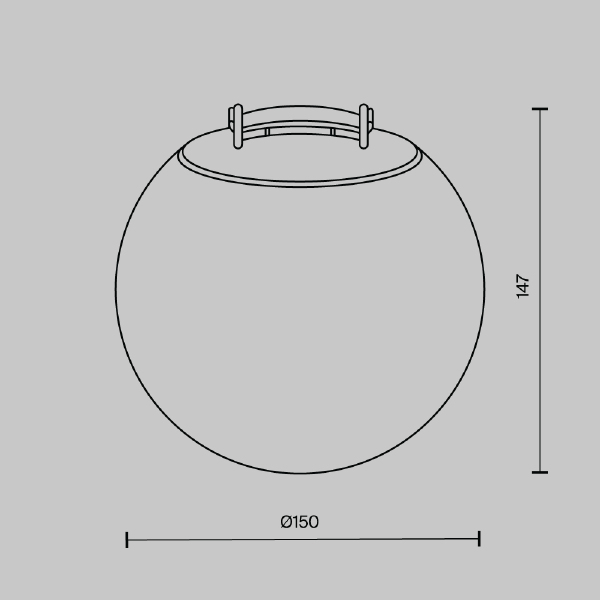 Трековый светильник Maytoni Pendant system Parity TR125B-10W3K-B