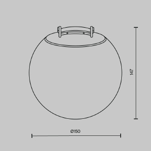 Трековый светильник Maytoni Pendant system Parity TR125B-10W3K-B