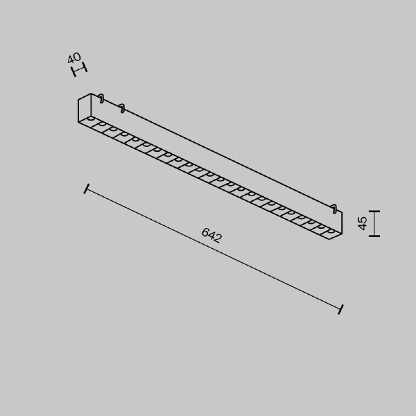 Трековый светильник Maytoni Pendant system Parity TR128B-24W3K-M-B