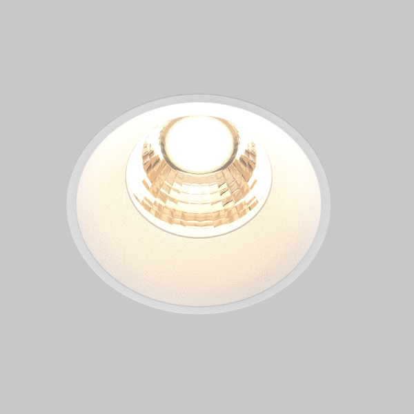 Встраиваемый светильник Maytoni Round DL058-7W3K-TRS-W