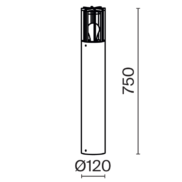 Уличный наземный светильник Maytoni Barrel O453FL-01GF