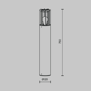 Уличный наземный светильник Maytoni Barrel O453FL-01GF