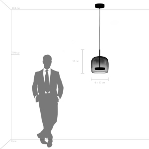 Светильник подвесной Lightstar Cupola 804018