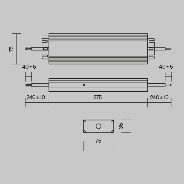 Блок питания Maytoni Power Supply Magnetic PSL008-250W-48V-IP67