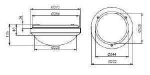 Уличный потолочный светильник Kanlux Bsl 7015