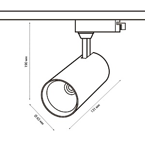 Трековый светильник Volpe Ulb-q276 ULB-Q276 25W/4000К WHITE