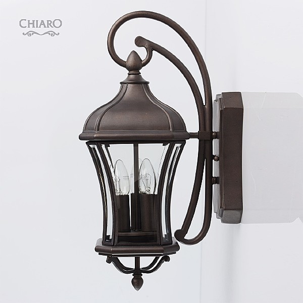 Уличный настенный светильник Chiaro Шато 800020303